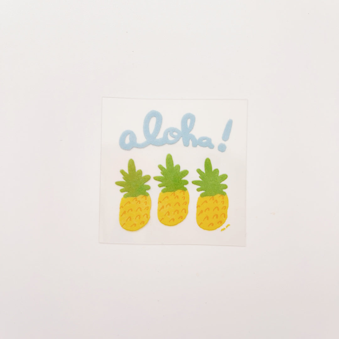 クリアステッカー aloha!